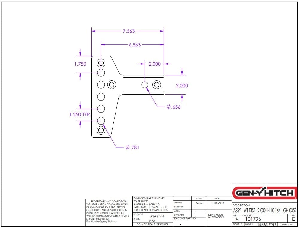 GEN-Y Weight Distribution Shank